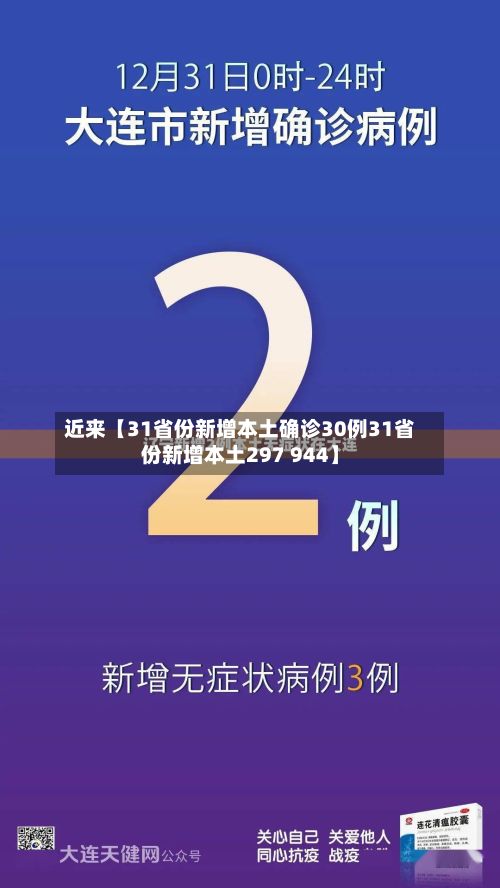 近来【31省份新增本土确诊30例31省份新增本土297 944】-第2张图片