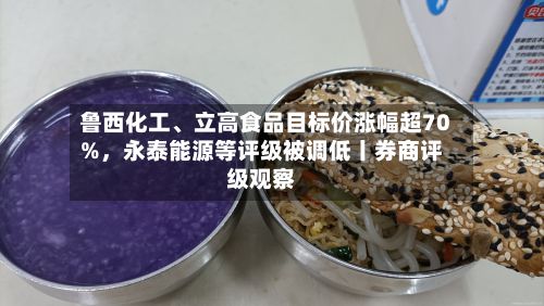 鲁西化工	、立高食品目标价涨幅超70%	，永泰能源等评级被调低丨券商评级观察-第2张图片