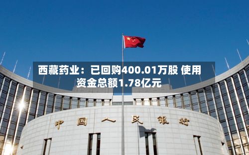 西藏药业:已回购400.01万股 使用资金总额1.78亿元