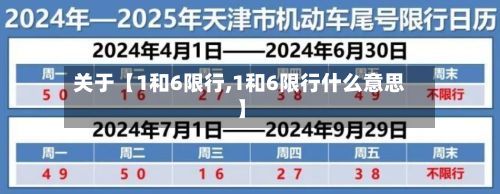 关于【1和6限行,1和6限行什么意思】