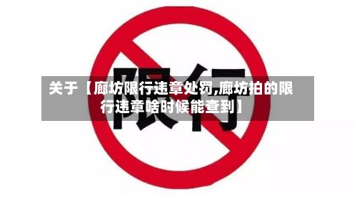 关于【廊坊限行违章处罚,廊坊拍的限行违章啥时候能查到】-第2张图片