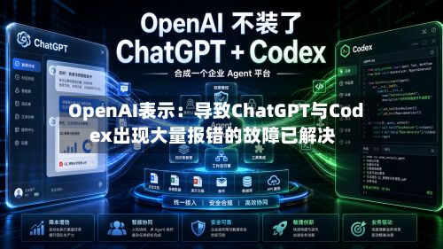 OpenAI表示:导致ChatGPT与Codex出现大量报错的故障已解决