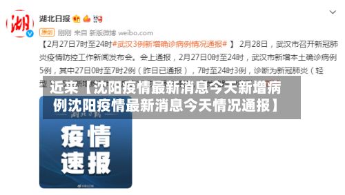 近来【沈阳疫情最新消息今天新增病例沈阳疫情最新消息今天情况通报】