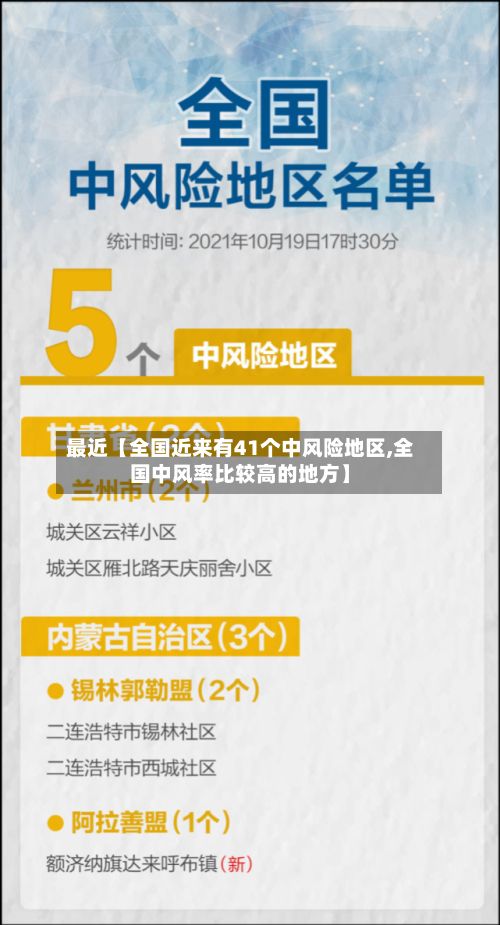 最近【全国近来有41个中风险地区,全国中风率比较高的地方】-第2张图片