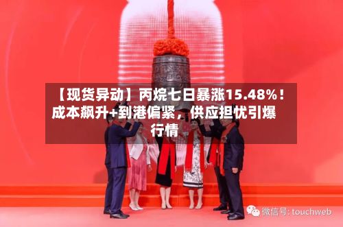 【现货异动】丙烷七日暴涨15.48%！成本飙升+到港偏紧，供应担忧引爆行情-第3张图片