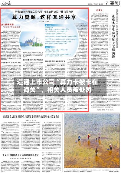 造谣上市公司“算力卡被卡在海关”	，相关人员被处罚-第2张图片
