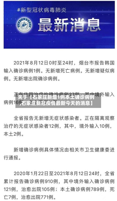 关于【石家庄新增1例本土确诊病例,石家庄新冠疫情最新今天的消息】-第3张图片