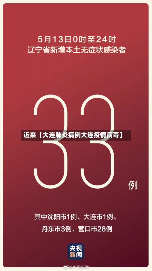 近来【大连肺炎病例大连疫情病毒】