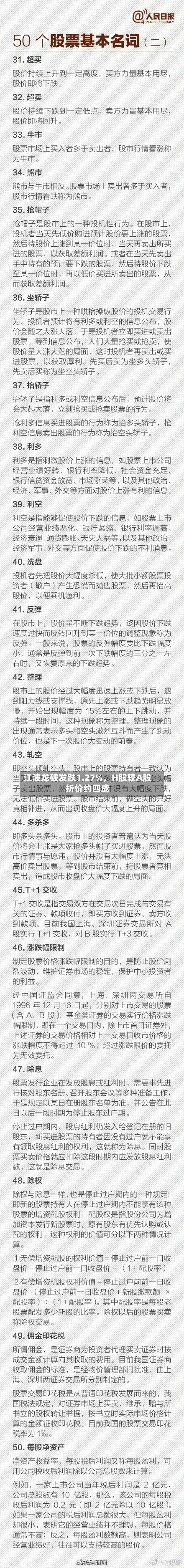江波龙破发跌1.27%，H股较A股折价约四成-第2张图片