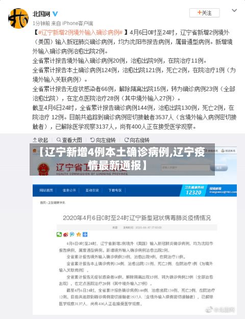 【辽宁新增4例本土确诊病例,辽宁疫情最新通报】