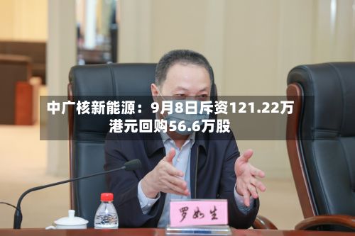 中广核新能源：9月8日斥资121.22万港元回购56.6万股