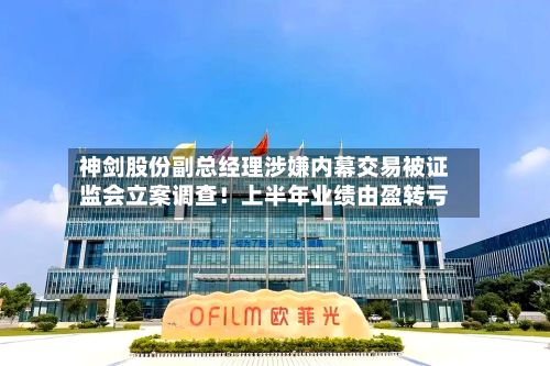 神剑股份副总经理涉嫌内幕交易被证监会立案调查!上半年业绩由盈转亏-第2张图片