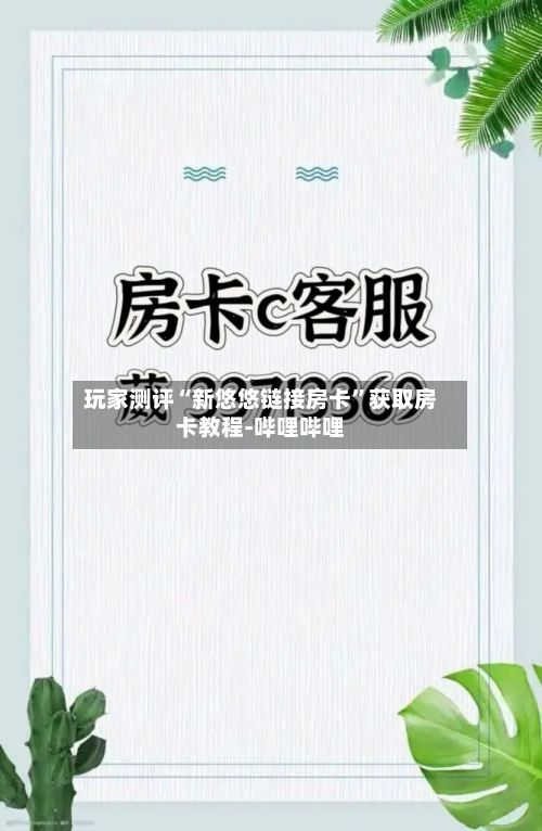 玩家测评“新悠悠链接房卡	”获取房卡教程-哔哩哔哩-第3张图片