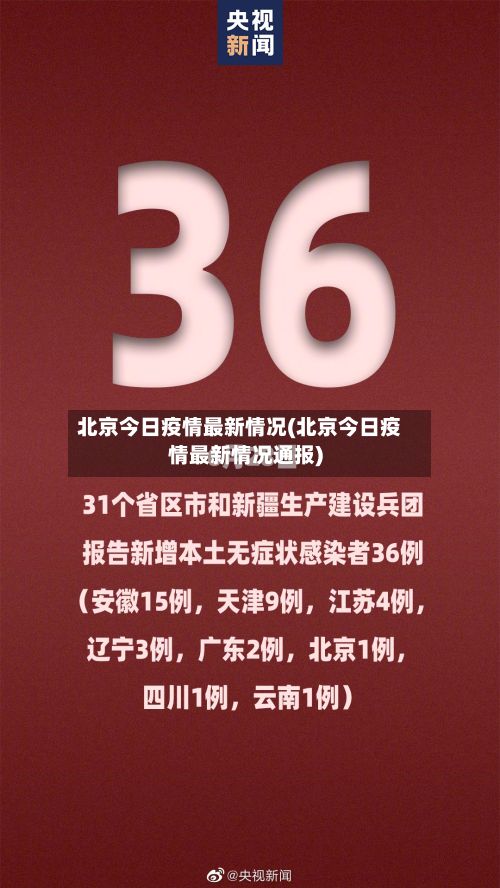 北京今日疫情最新情况(北京今日疫情最新情况通报)