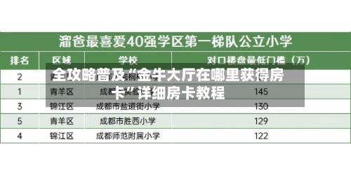 全攻略普及“金牛大厅在哪里获得房卡”详细房卡教程-第2张图片
