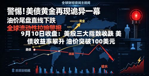9月10日收盘:美股三大指数收跌 美债收益率攀升 油价突破100美元-第2张图片