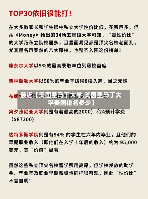 最近【美国圣马丁大学,美国圣马丁大学美国排名多少】