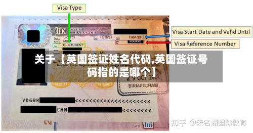 关于【英国签证姓名代码,英国签证号码指的是哪个】