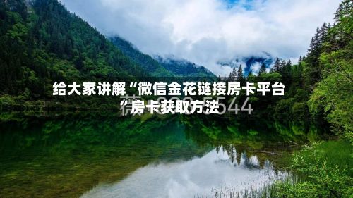 给大家讲解“微信金花链接房卡平台”房卡获取方法-第2张图片