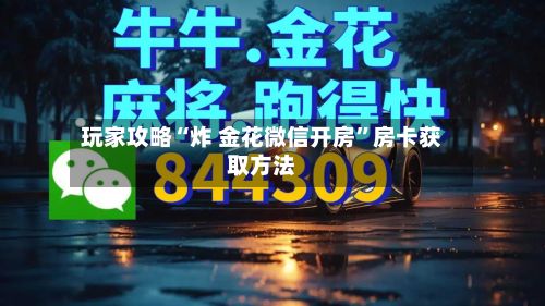 玩家攻略“炸 金花微信开房	”房卡获取方法-第3张图片