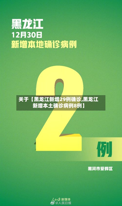 关于【黑龙江新增29例确诊,黑龙江新增本土确诊病例8例】