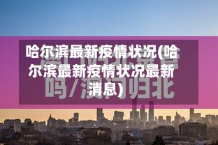 哈尔滨最新疫情状况(哈尔滨最新疫情状况最新消息)-第2张图片