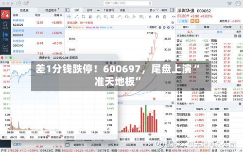 差1分钱跌停!600697,尾盘上演“准天地板”
