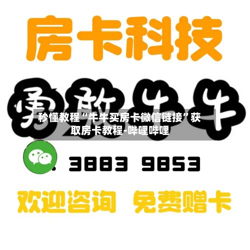 秒懂教程“牛牛买房卡微信链接”获取房卡教程-哔哩哔哩