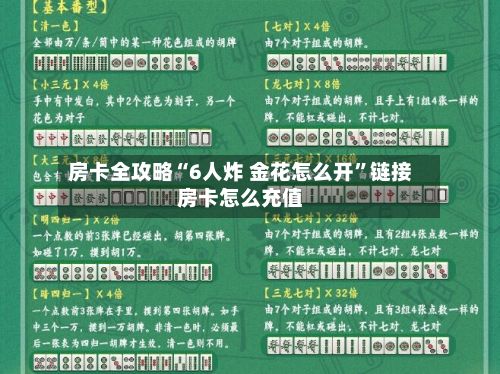 房卡全攻略“6人炸 金花怎么开”链接房卡怎么充值-第3张图片