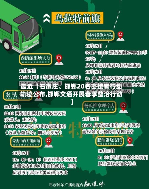 最近【石家庄、邯郸20名密接者行动轨迹公布,邯郸交通开展春季整治行动】