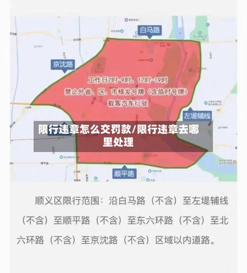 限行违章怎么交罚款/限行违章去哪里处理-第2张图片