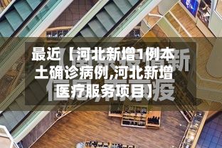 最近【河北新增1例本土确诊病例,河北新增医疗服务项目】