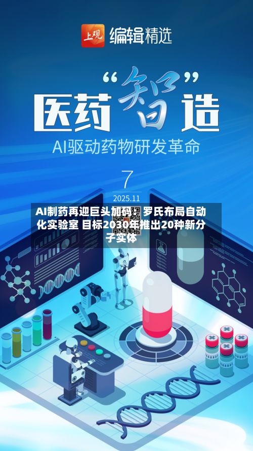 AI制药再迎巨头加码：罗氏布局自动化实验室 目标2030年推出20种新分子实体-第1张图片