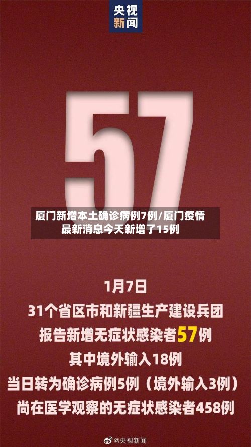 厦门新增本土确诊病例7例/厦门疫情最新消息今天新增了15例