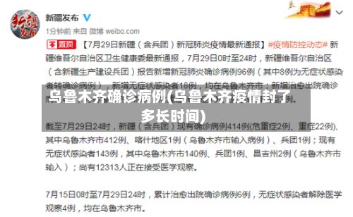 乌鲁木齐确诊病例(乌鲁木齐疫情封了多长时间)
