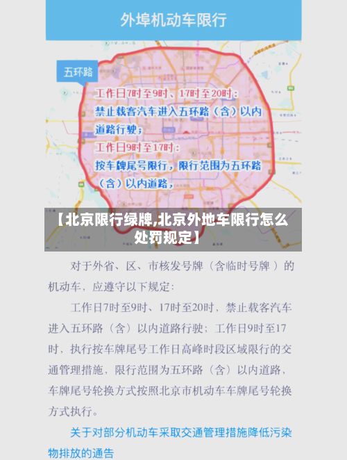 【北京限行绿牌,北京外地车限行怎么处罚规定】-第3张图片