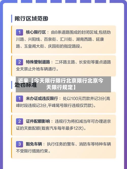近来【今天限行限行北京限行北京今天限行规定】-第2张图片