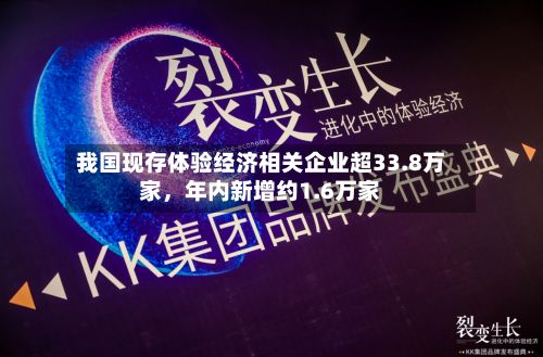 我国现存体验经济相关企业超33.8万家，年内新增约1.6万家-第2张图片