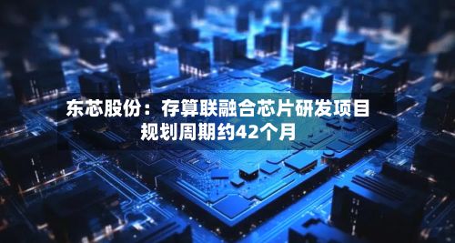 东芯股份:存算联融合芯片研发项目规划周期约42个月