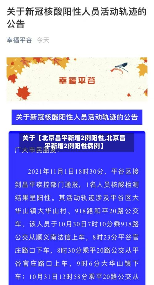 关于【北京昌平新增2例阳性,北京昌平新增2例阳性病例】-第2张图片