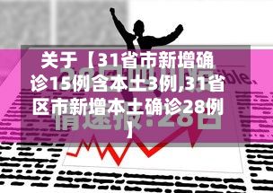 关于【31省市新增确诊15例含本土3例,31省区市新增本土确诊28例】-第2张图片