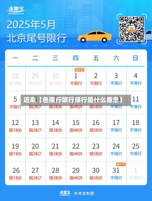 近来【色限行禁行限行是什么意思】