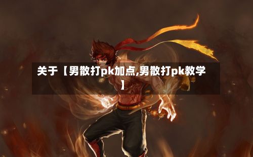 关于【男散打pk加点,男散打pk教学】-第2张图片