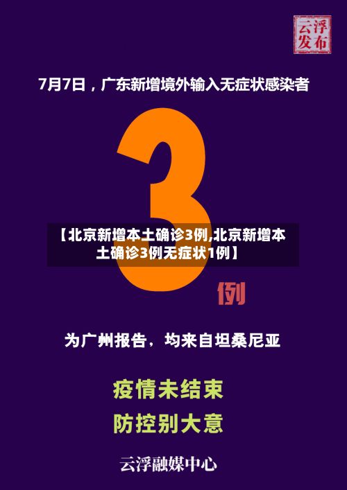 【北京新增本土确诊3例,北京新增本土确诊3例无症状1例】-第3张图片