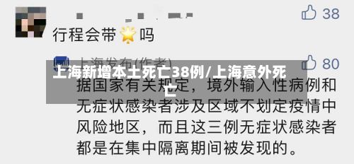 上海新增本土死亡38例/上海意外死亡