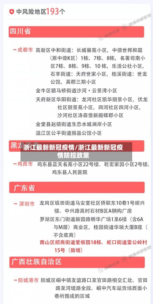 浙江最新新冠疫情/浙江最新新冠疫情防控政策-第2张图片