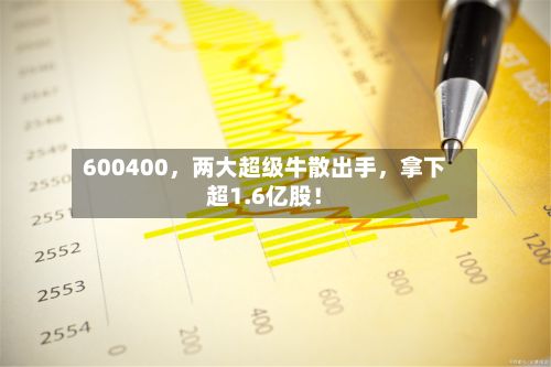600400,两大超级牛散出手,拿下超1.6亿股!