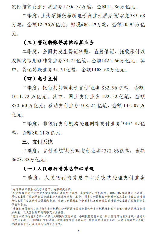 央行:截至二季度末 全国共开立银行账户156.58亿户